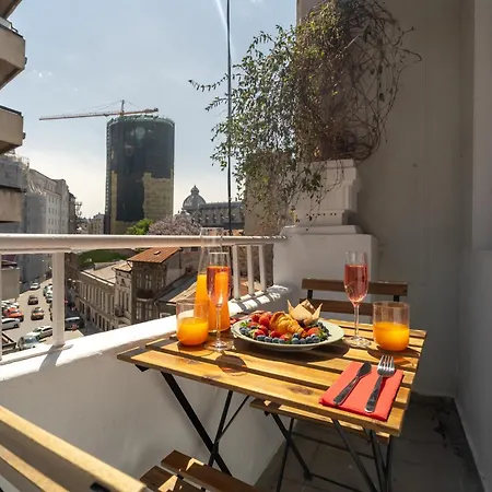 アパート Cismigiu Serenity - 1br Flats With Scenic Balcony *